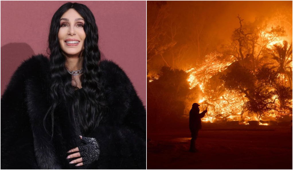 Cher abandona Malibu após incêndio florestal que devasta região