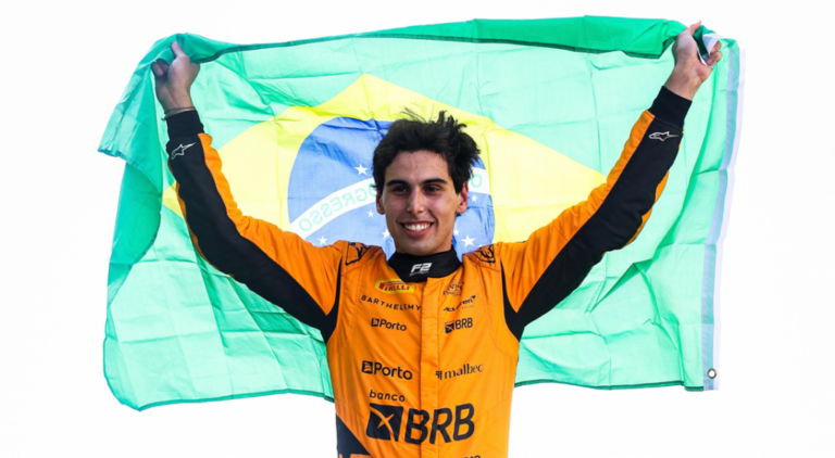 Gabriel Bortoleto conquista título da Fórmula 2 após ficar em segundo lugar em Abu Dhabi