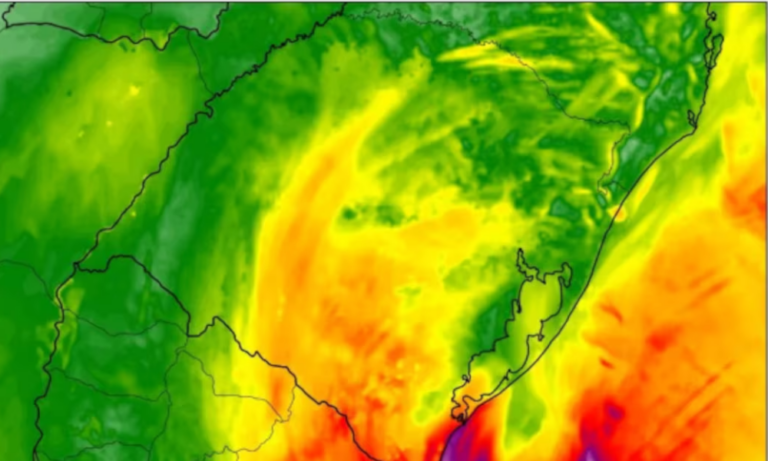 Rio Grande do Sul tem alerta para ciclone subtropical