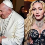 Madonna publica montagem de IA abraçada e de ‘chamego’ ao papa Francisco