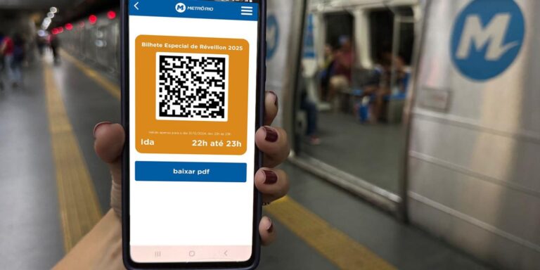 MetrôRio: bilhete para o Réveillon só pode ser comprado online