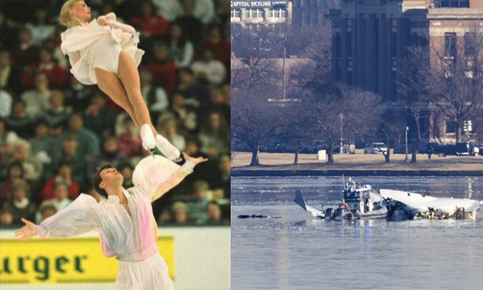 Casal campeão mundial de patinação estava no avião que caiu em Washington