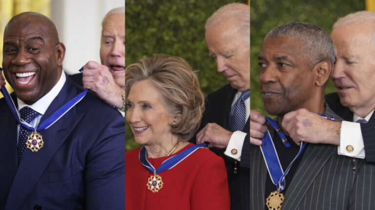 Magic Johnson, Hillary Clinton e Denzel Washington recebem maior honraria civil dos EUA