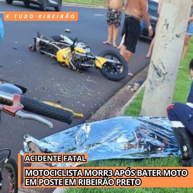 Motociclista morre em acidente na Alfredo Ravaneli em RP – X Tudo Ribeirão