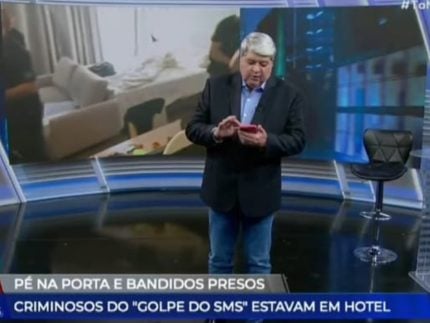 Datena liga para golpista e dá um esculacho nele ao vivo no “Tá na Hora”