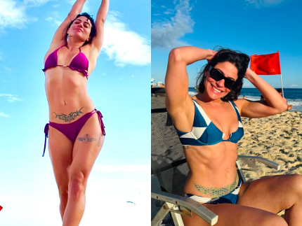 Carol Castro transforma tatuagem na barriga e exibe resultado. Veja!