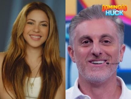 Domingão: Shakira “invade” programa e faz promessa para Luciano Huck