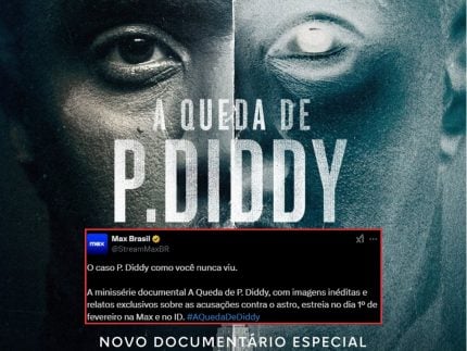 Escândalo de P. Diddy vai virar série documental na Max