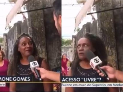 Ih, nunca vi! Mulher é pega no pulo com mentira em jornal da Globo. Veja