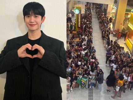 Astro de doramas, Jung Hae In, causa alvoroço ao desembarcar no Brasil para show em SP