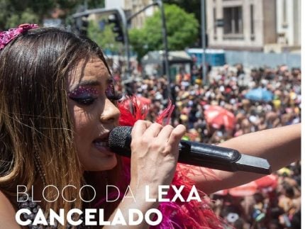 Bloco da Lexa é cancelado após cantora anunciar internação