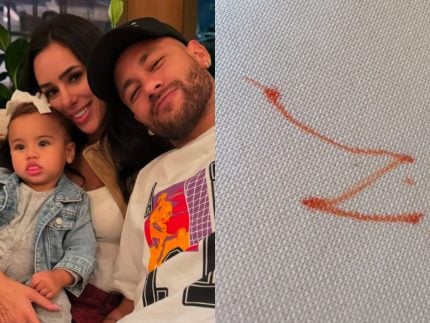 Nem Neymar escapa! Filha do jogador com Biancardi pinta sofá branco com canetinha