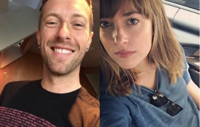 Chris Martin e Dakota Johnson reaparecem juntos em visita à Índia