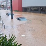 Chuva diminui em Santa Catarina, mas chegada de frente fria preocupa