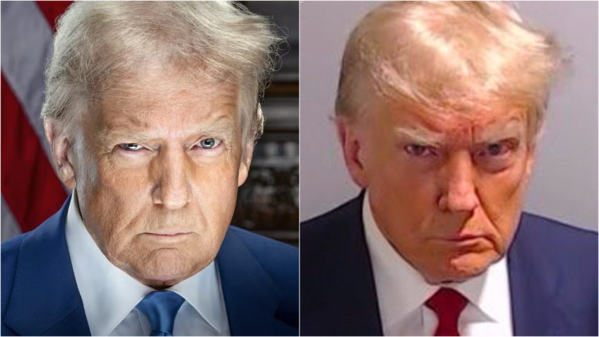 Foto oficial de Trump como presidente é comparada à “mug shot”