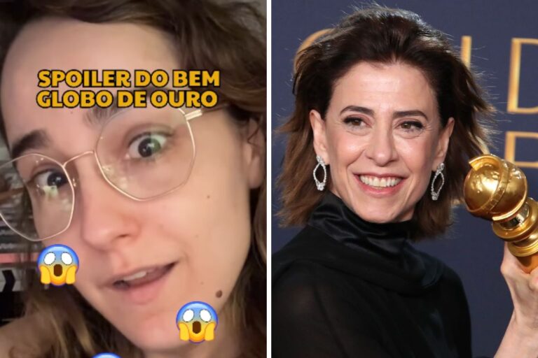 Apresentadora explica ‘spoiler’ em prêmio de Fernanda Torres no Globo de Ouro