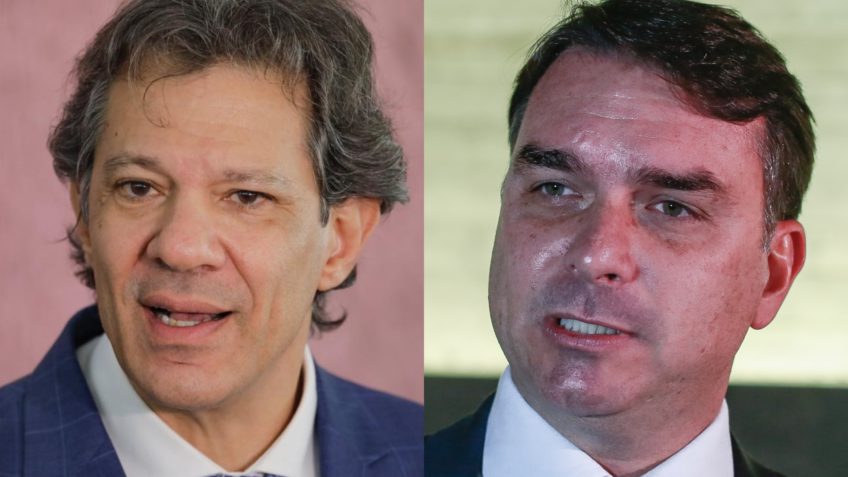 Flávio Bolsonaro aciona Haddad na Justiça sobre “rachadinha”