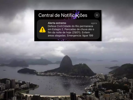 Seu celular apitou? População do Rio recebe “alerta extremo” da Defesa Civil. Entenda