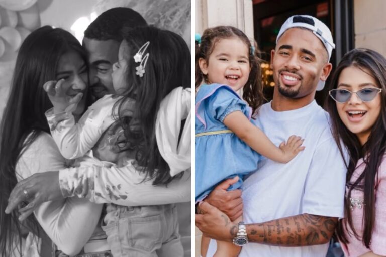 Gabriel Jesus e Raiane Lima revelam o sexo do segundo filho