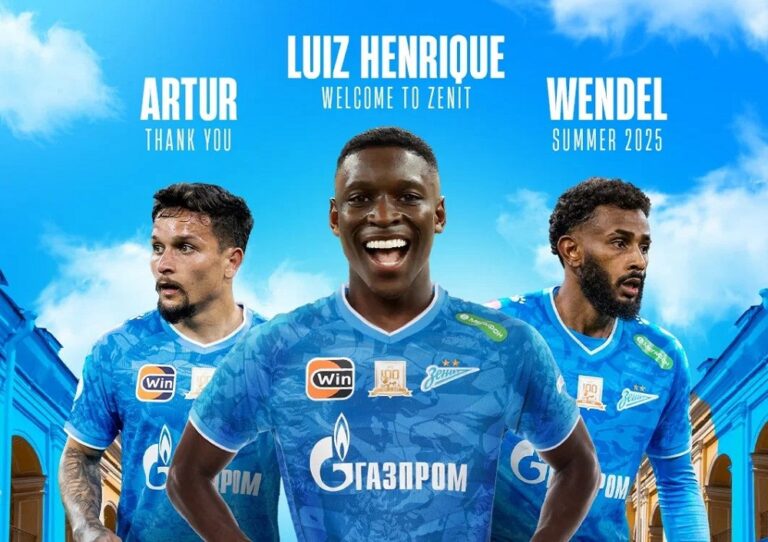 Luiz Henrique é anunciado pelo Zenit em troca de Artur e Wendel, que vão para o Botafogo