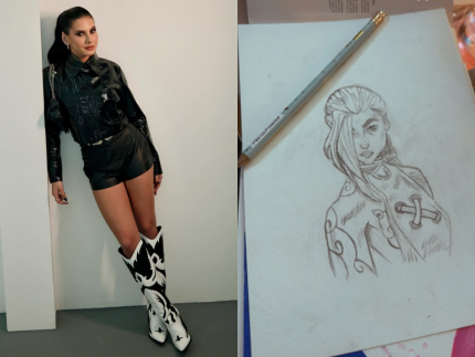 Talento além da música: Ana Castela mostra desenho que fez de personagem de game