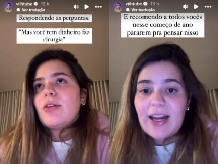 Viih Tube revela o motivo de não fazer cirurgias plásticas