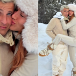 Giovanna Ewbank posa com Bruno Gagliasso na neve e se declara para o marido