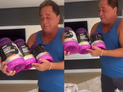 Whey com cerveja! Leonardo brinca com jeito que pretende tomar suplemento