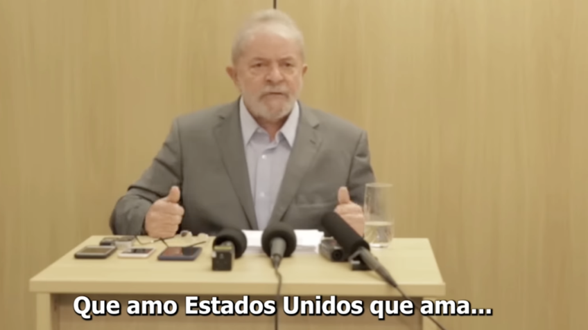 PT recupera vídeo de Lula criticando apoio brasileiro aos EUA