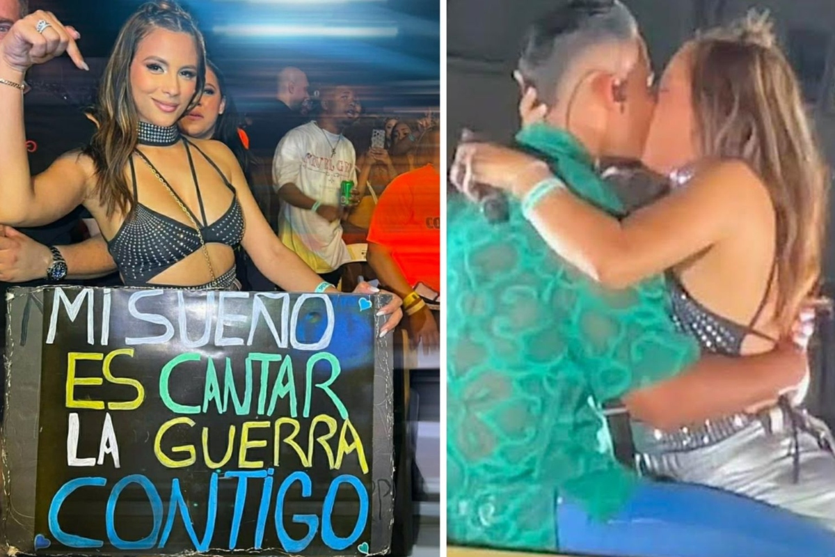 Saiba quem é a influenciadora que invadiu palco, beijou Romeo Santos e perdeu o marido