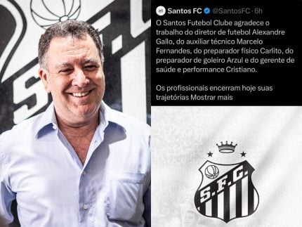 Quem? Santos comunica que demitiu funcionário que nem chegou a ser contratado