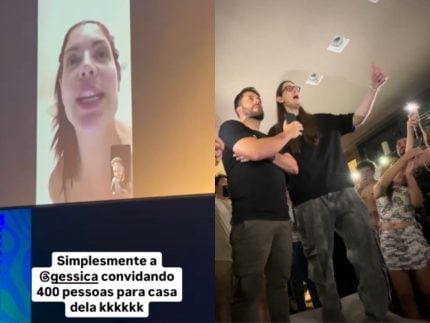 Show de Maurício Meirelles termina em festa surpresa na casa de Gkay