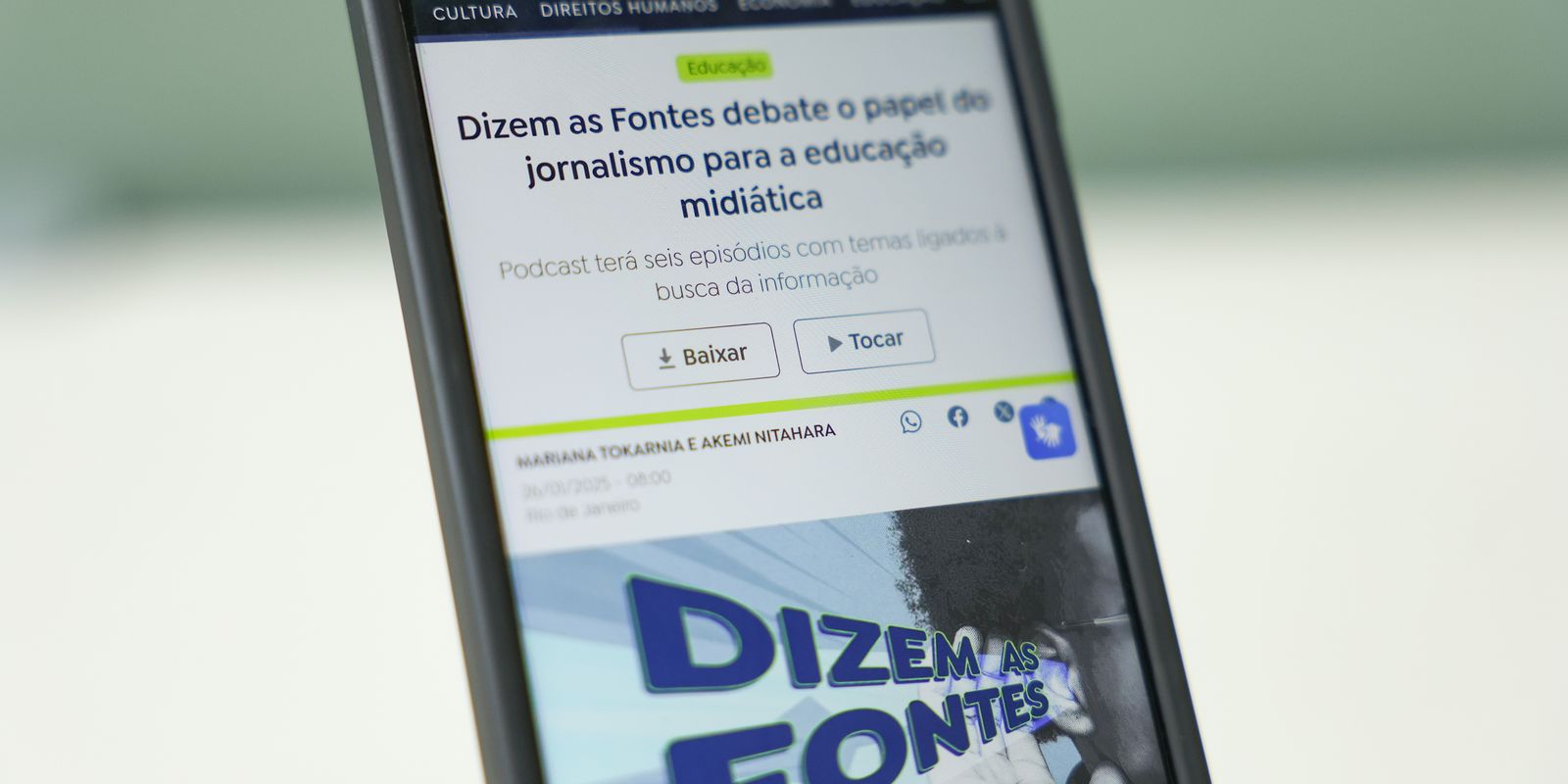 Educação midiática e rotina do jornalismo são temas de podcast