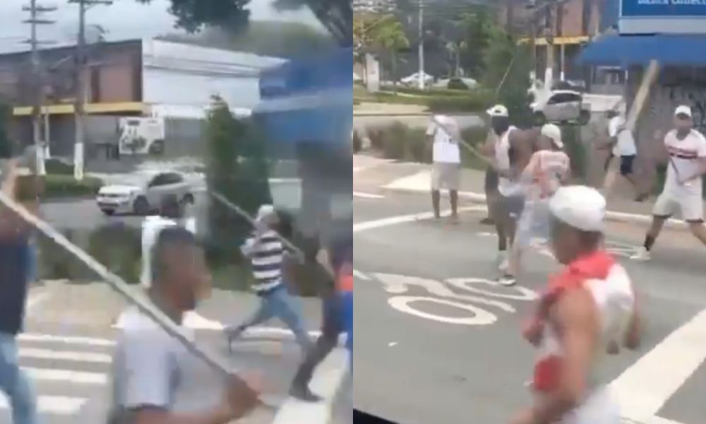 Torcedores do São Paulo e Corinthians entram em confronto antes do clássico