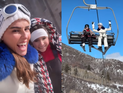 “Você quer brincar na neve?”: Deborah Secco e filha curtem férias em Aspen, EUA