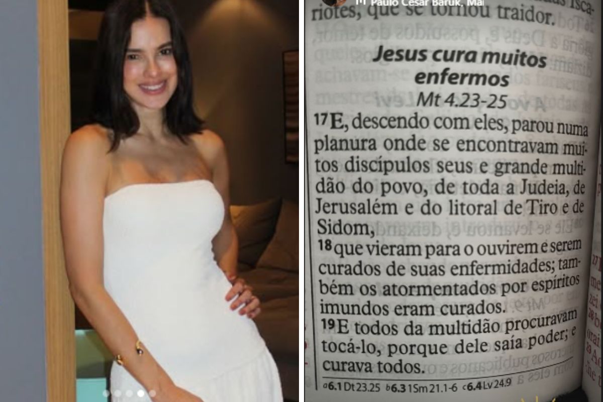 Vera Viel posta trecho da Bíblia que fala de cura