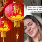 Viih Tube não aguenta, lava o cabelo e quebra superstição de Ano-Novo Chinês