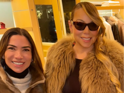 Momento fã: Patricia Abravanel encontra Mariah Carey e garante foto com a cantora