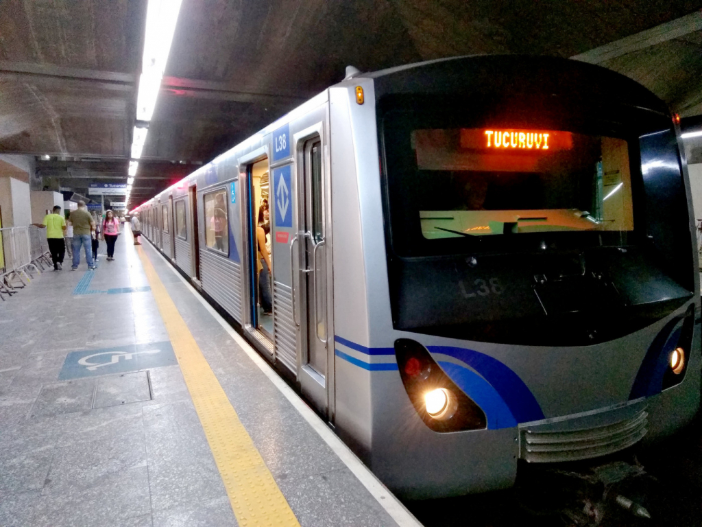 Trecho da Linha 1-Azul do Metrô ficará fechado neste fim de semana