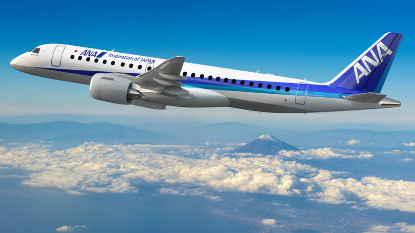 ANA Holdings renova frota com jatos E190-E2 da Embraer