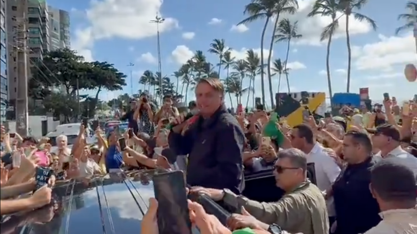 Se Lula não teme eleição, venha disputar comigo, diz Bolsonaro