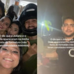 Juliano, dupla de Henrique, e Grelo invadem festa de formatura de forma inusitada e viralizam