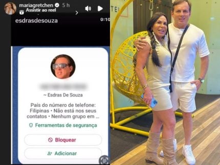 Atenção! Gretchen faz alerta sobre golpista que tentou se passar por seu marido