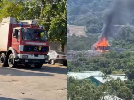 Três brigadistas ficaram feridos em incêndio nos Estúdios Globo