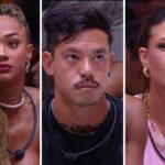 BBB 25: Aline, Gabriel e Vitória Strada estão no Paredão