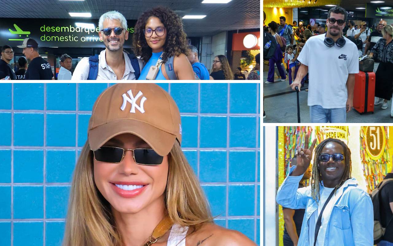 Famosos aterrissam em Salvador para curtir o Carnaval