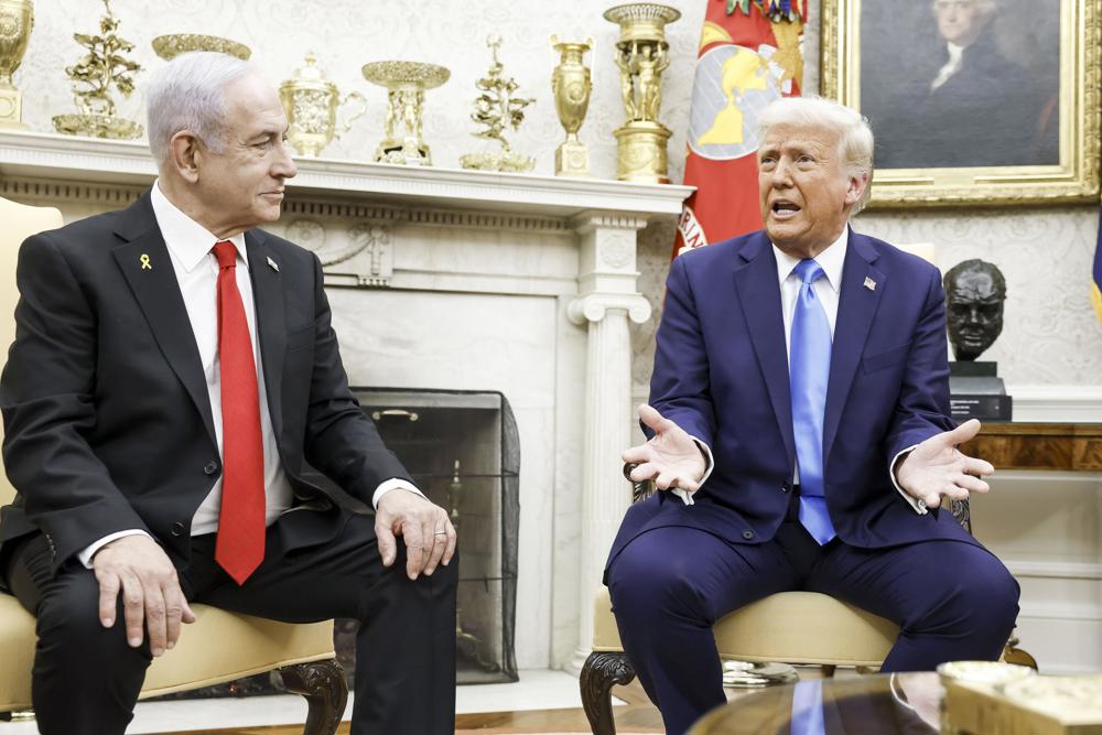 Trump recebe Netanyahu e diz que palestinos ‘adorariam’ ir embora de Gaza