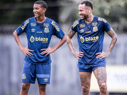 Filho de Robinho é “apadrinhado” por Neymar na base do Santos