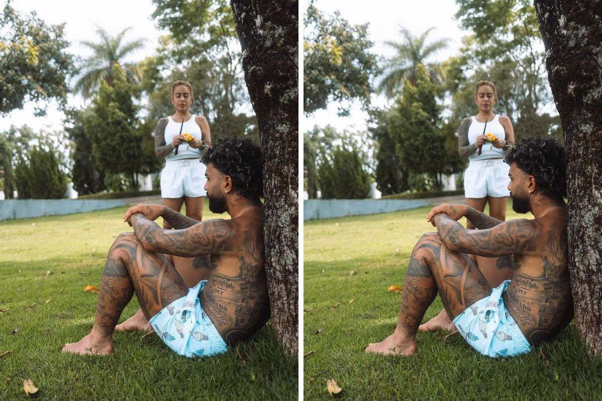 Gabigol abre álbum de fotos raras com irmã de Neymar