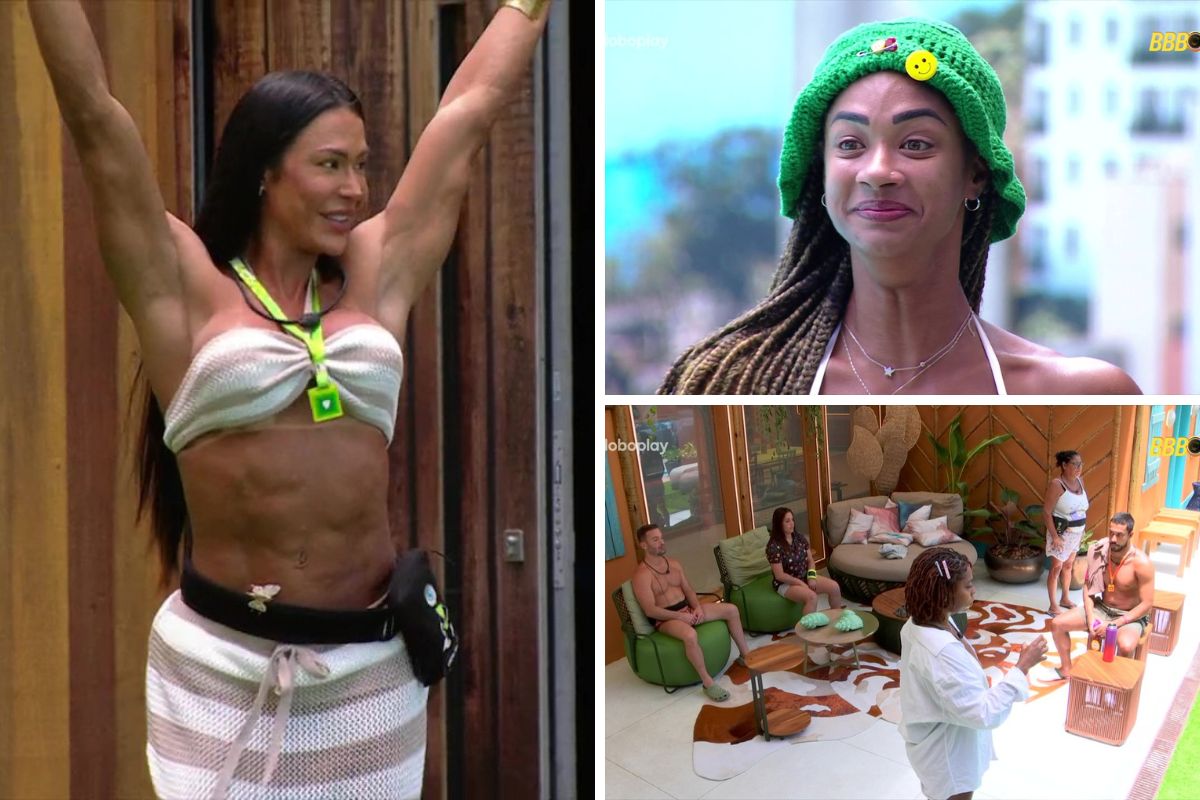 BBB 25: Gracyanne volta à casa e brothers viram ‘estátuas’ durante dinâmica